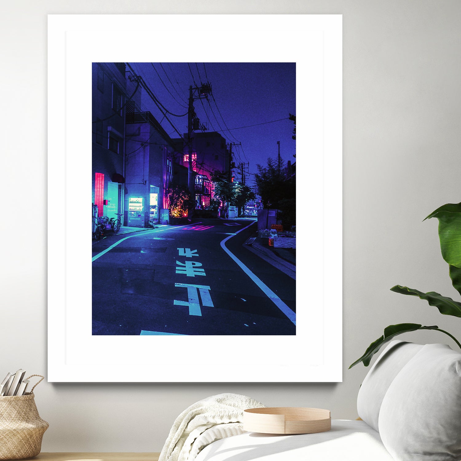 Cyberpunk Photographic Street City by Dimas Art on GIANT ART - blue photo illustration