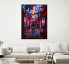 Japan Photographic Street City by Dimas Art on GIANT ART - fuchsia photo illustration