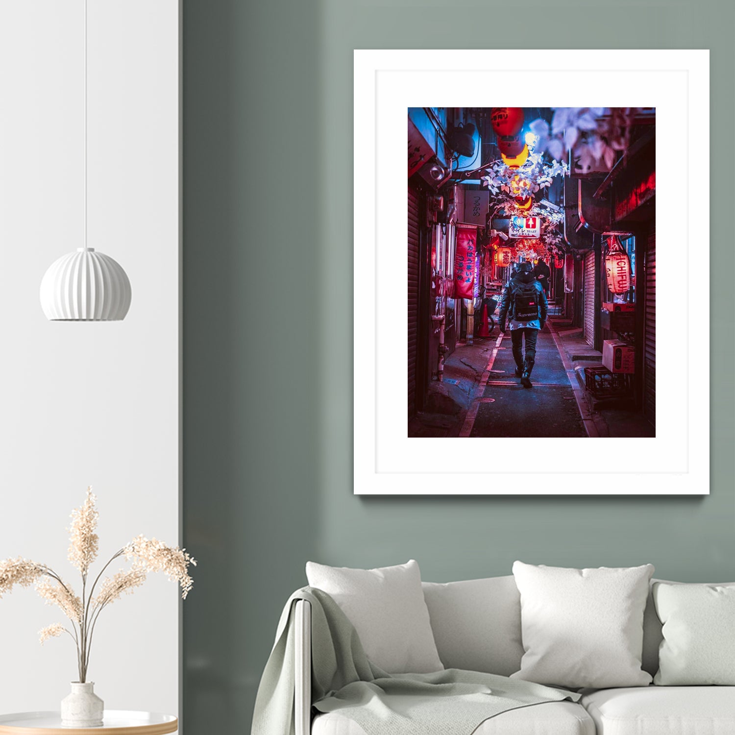 Japan Photographic Street City by Dimas Art on GIANT ART - fuchsia photo illustration