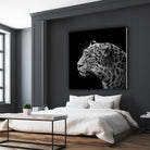 Leopard in black and white by Lukas Holas on GIANT ART - black photo manipulation