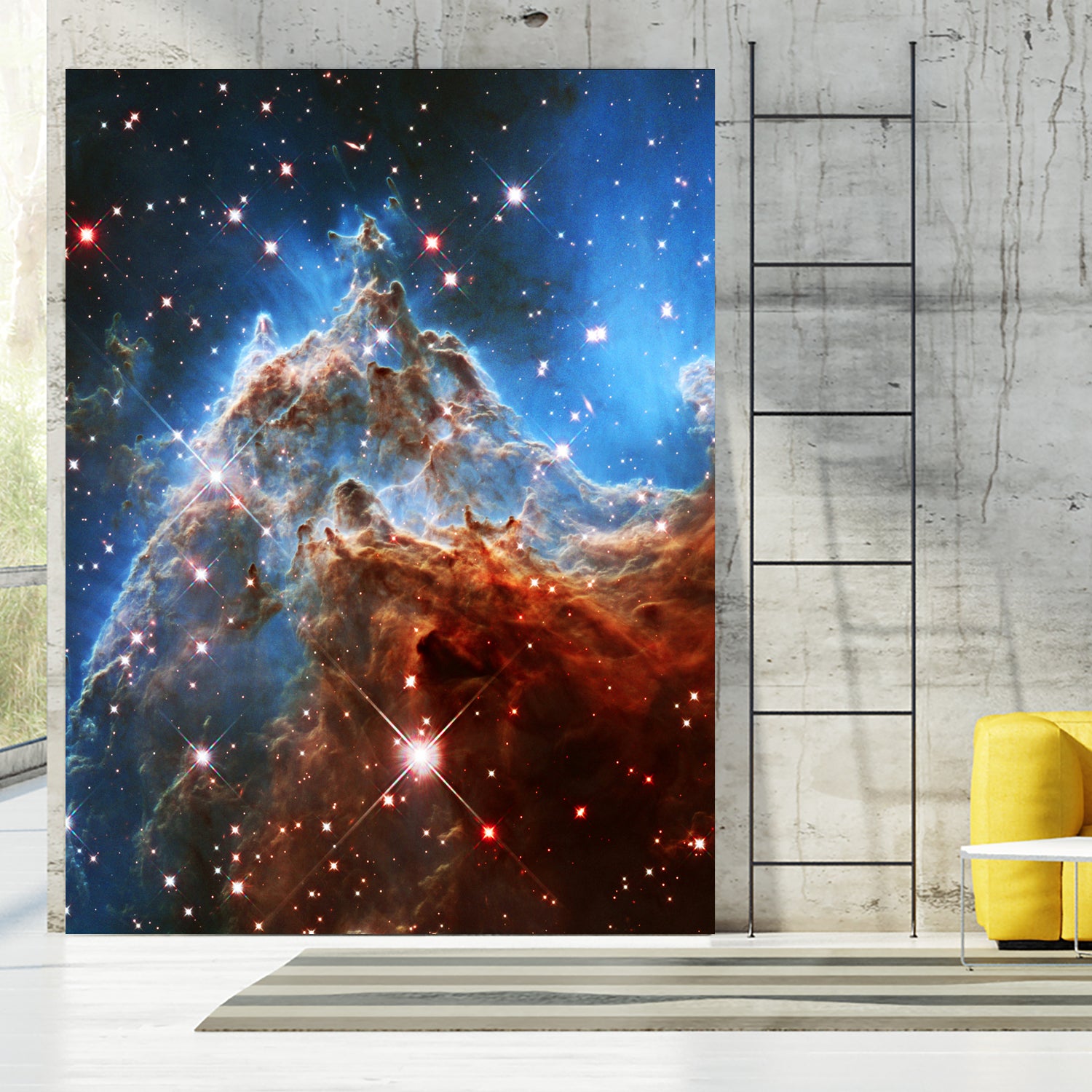 Monkey Head Nebula by Ed Trickett on GIANT ART - blue photo manipulation