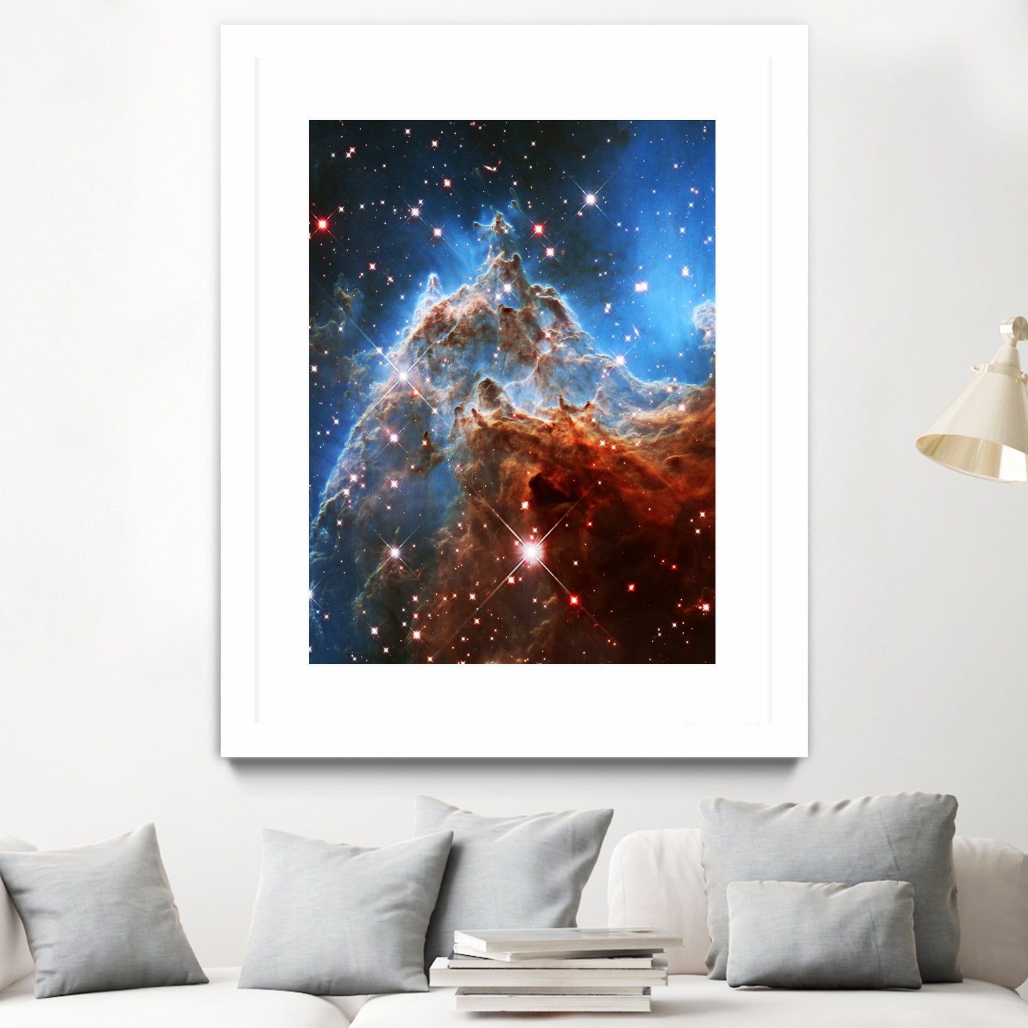 Monkey Head Nebula by Ed Trickett on GIANT ART - blue photo manipulation