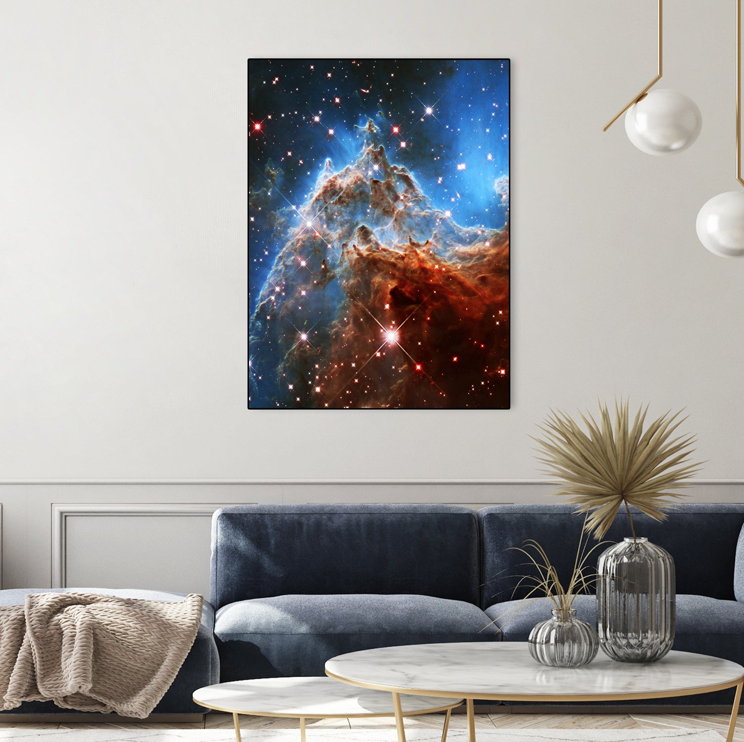 Monkey Head Nebula by Ed Trickett on GIANT ART - blue photo manipulation