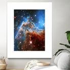 Monkey Head Nebula by Ed Trickett on GIANT ART - blue photo manipulation