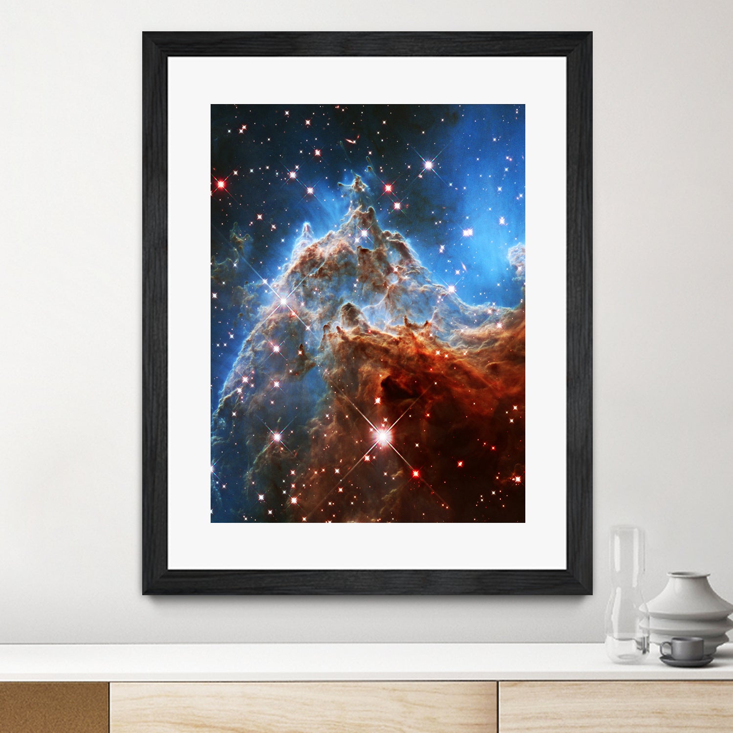 Monkey Head Nebula by Ed Trickett on GIANT ART - blue photo manipulation