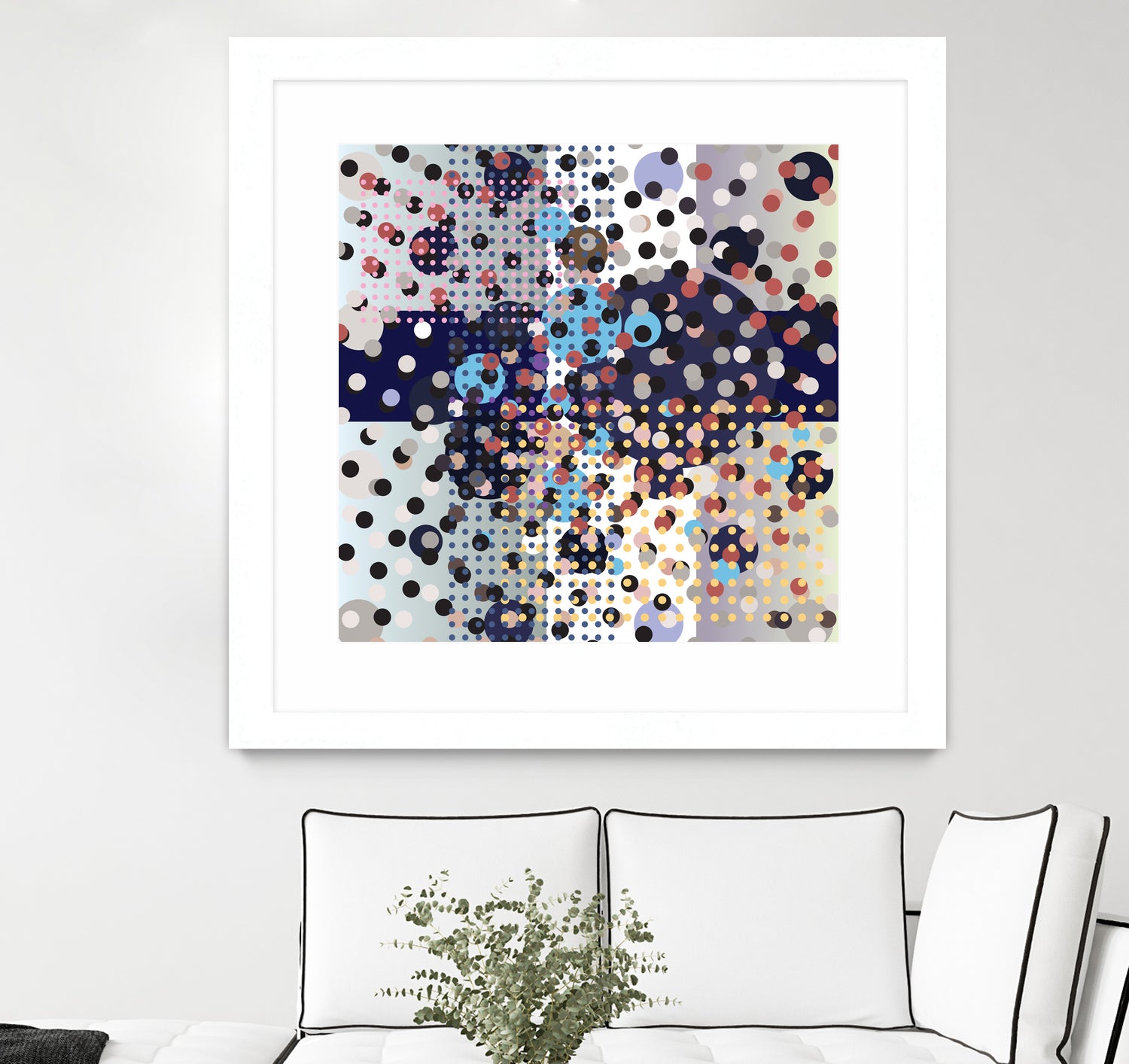 Polka Dot Composition by Anna Khokhlova on GIANT ART - gray digital drawing