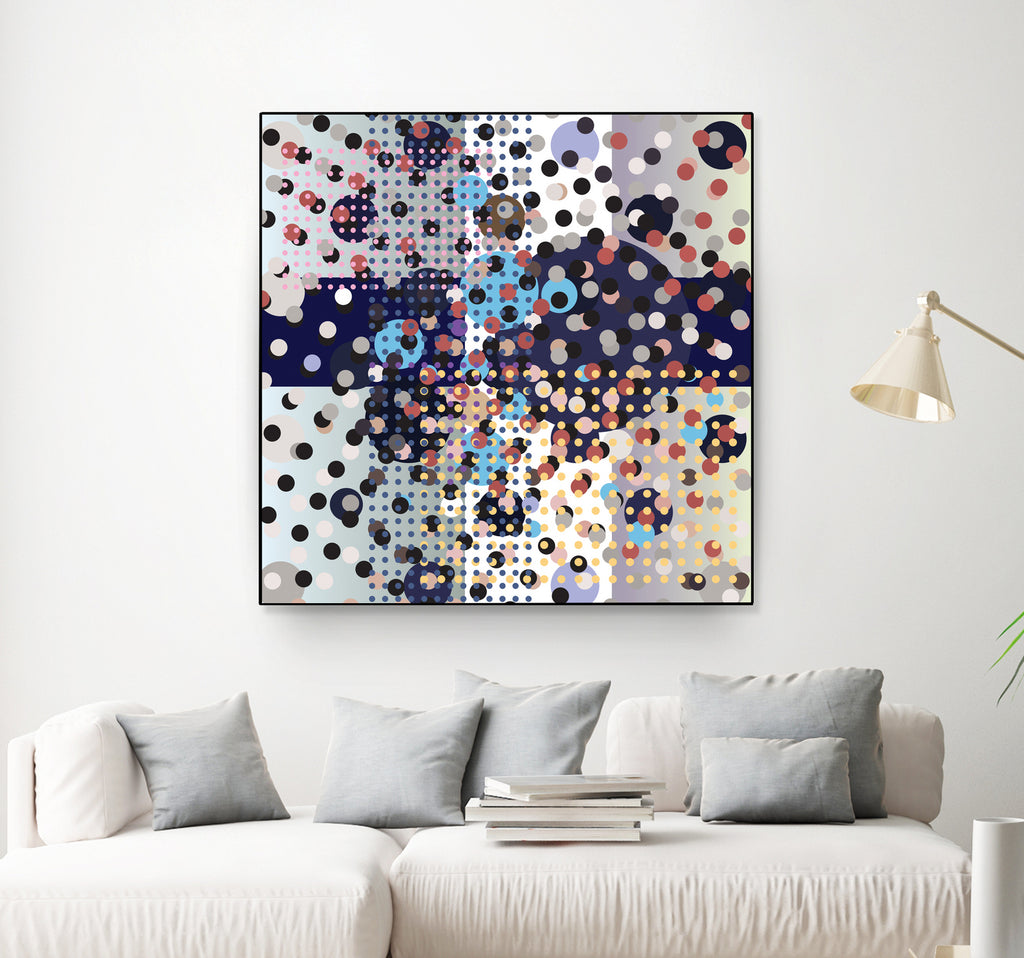 Polka Dot Composition by Anna Khokhlova on GIANT ART - gray digital drawing