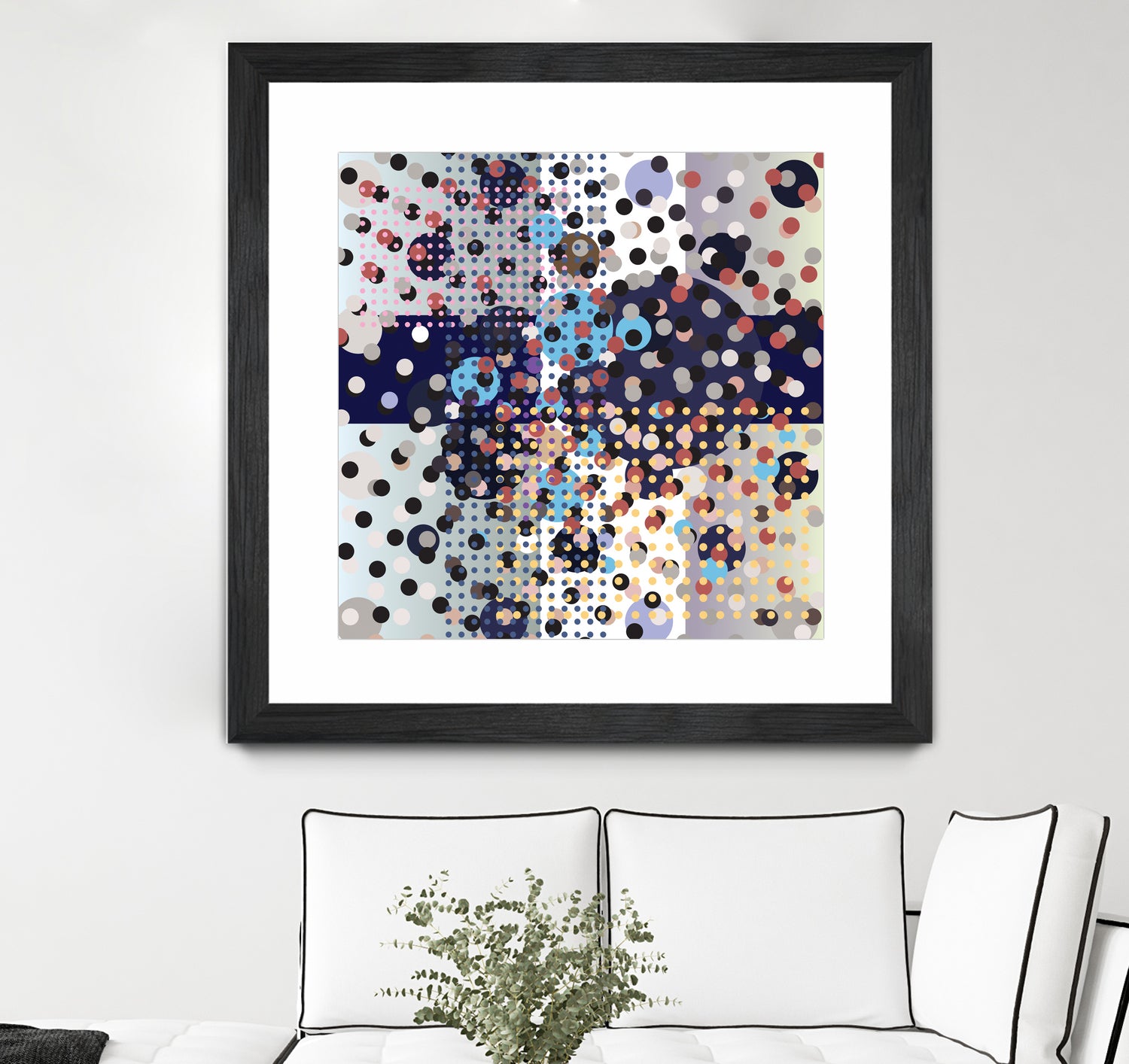 Polka Dot Composition by Anna Khokhlova on GIANT ART - gray digital drawing