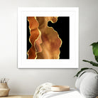 Orange Gold Agate Texture 03 by Isabel Muñoz on GIANT ART - orange digital painting