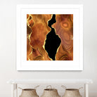 Orange Gold Agate Texture 04 by Isabel Muñoz on GIANT ART - orange digital painting