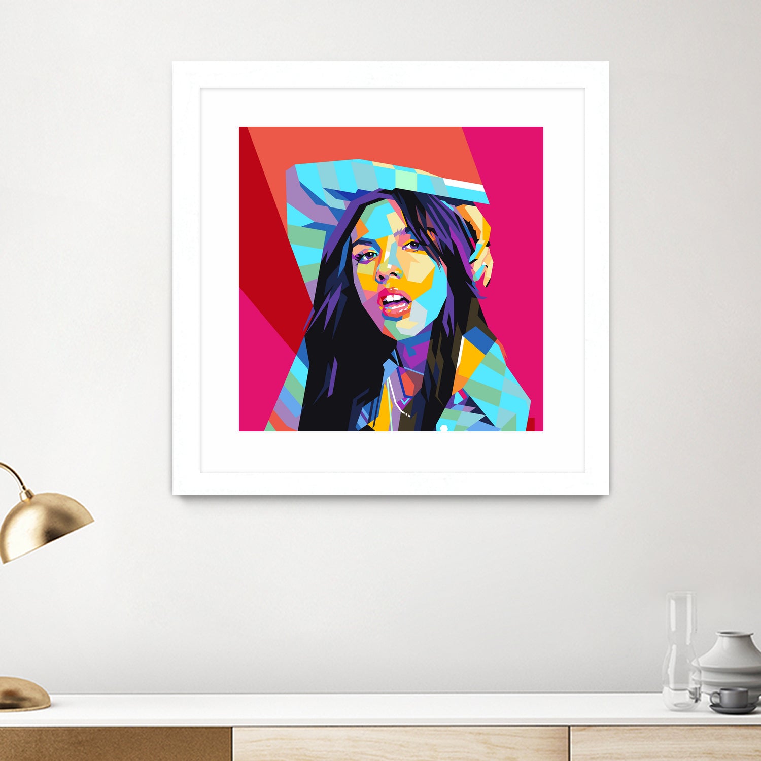 Olivia Rodrigo Pop Art WPAP by Laksana Ardie on GIANT ART - yellow digital drawing