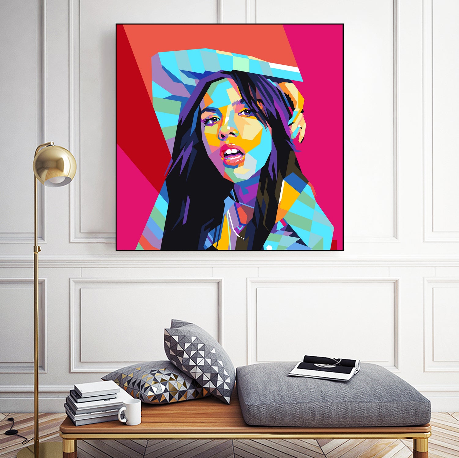 Olivia Rodrigo Pop Art WPAP by Laksana Ardie on GIANT ART - yellow digital drawing