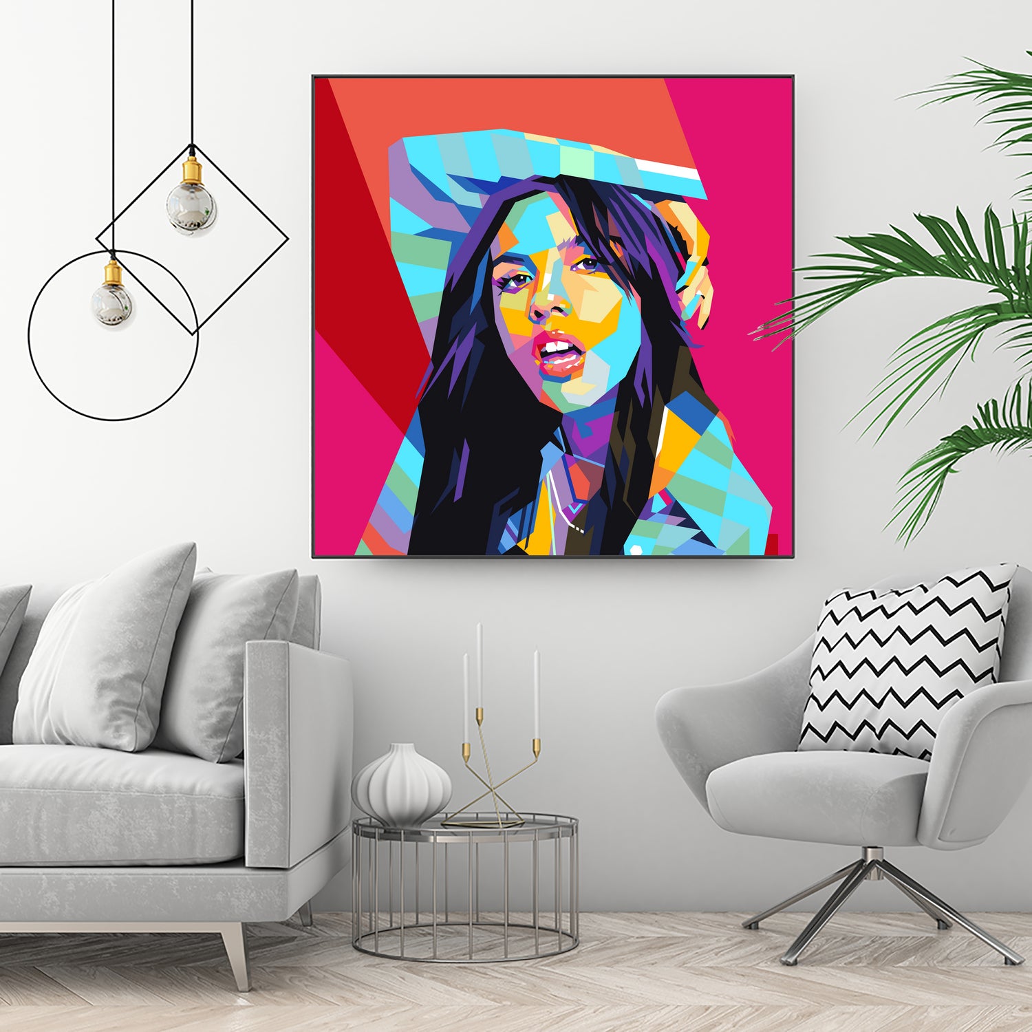 Olivia Rodrigo Pop Art WPAP by Laksana Ardie on GIANT ART - yellow digital drawing