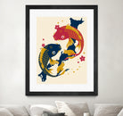 Koi Fish Japan Red Blue Illustrations by Edo Agus Setiawan on GIANT ART - yellow photo illustration