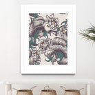 Koi Fish Japan Illustrations by Edo Agus Setiawan on GIANT ART - white digital painting