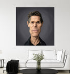 Willem Dafoe by Rob Snow on GIANT ART - black digital painting