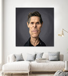 Willem Dafoe by Rob Snow on GIANT ART - black digital painting