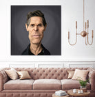 Willem Dafoe by Rob Snow on GIANT ART - black digital painting