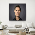 Willem Dafoe by Rob Snow on GIANT ART - black digital painting