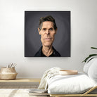 Willem Dafoe by Rob Snow on GIANT ART - black digital painting