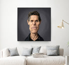 Willem Dafoe by Rob Snow on GIANT ART - black digital painting