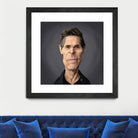 Willem Dafoe by Rob Snow on GIANT ART - black digital painting