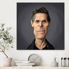 Willem Dafoe by Rob Snow on GIANT ART - black digital painting