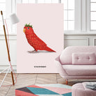 Strawbirdy by Jonas Loose on GIANT ART - red photo manipulation