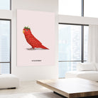 Strawbirdy by Jonas Loose on GIANT ART - red photo manipulation