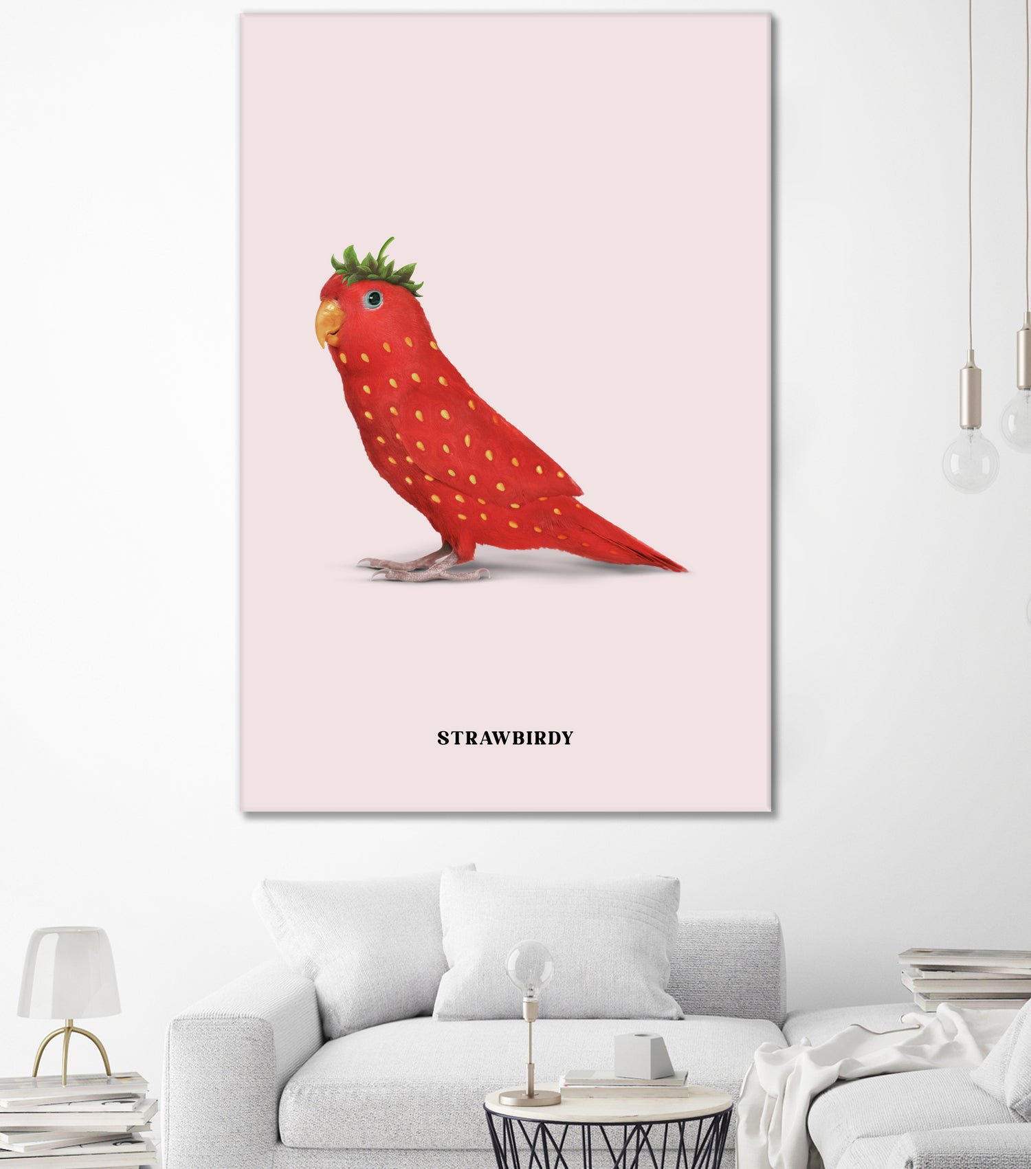 Strawbirdy by Jonas Loose on GIANT ART - red photo manipulation