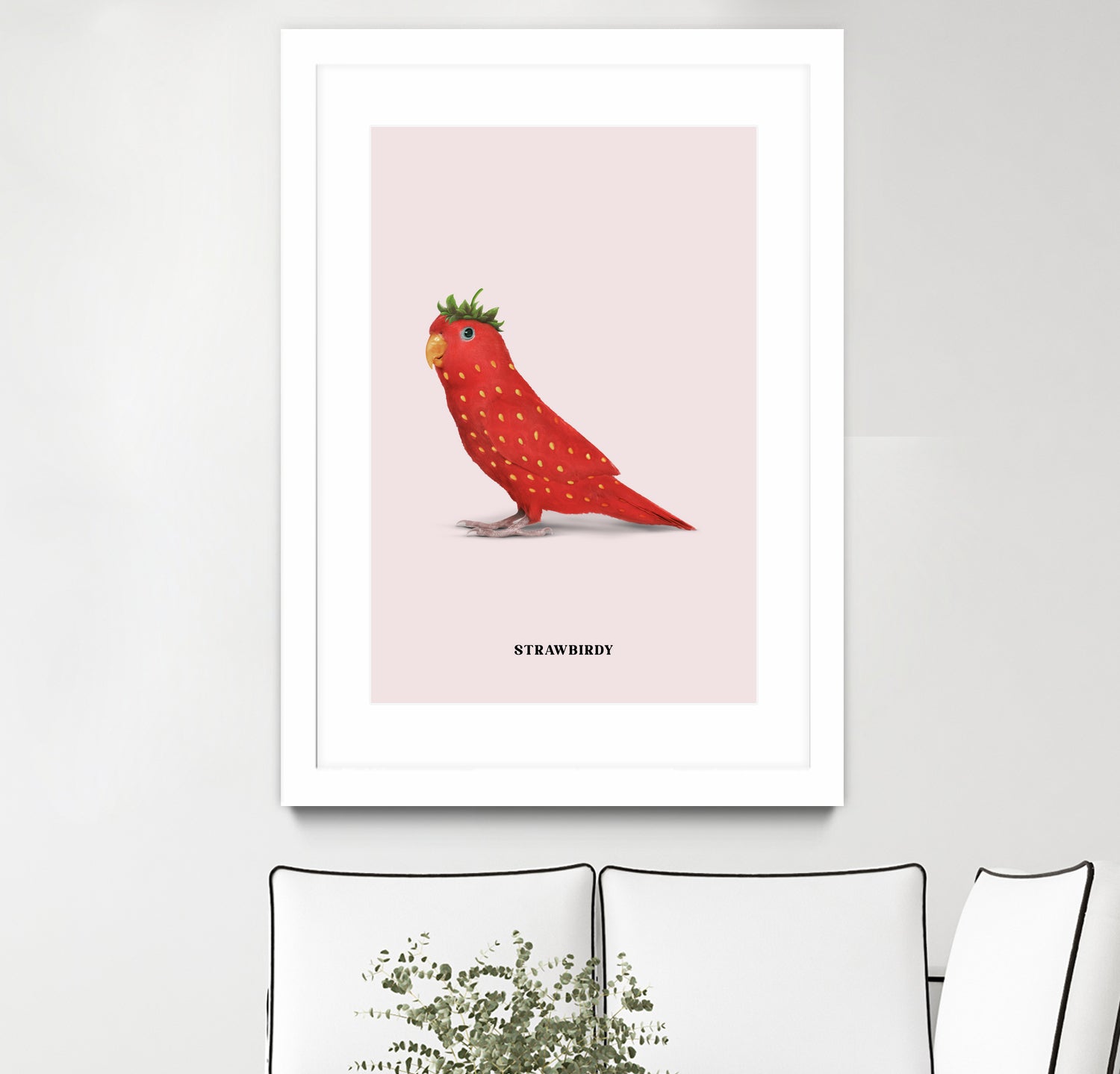 Strawbirdy by Jonas Loose on GIANT ART - red photo manipulation