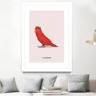 Strawbirdy by Jonas Loose on GIANT ART - red photo manipulation