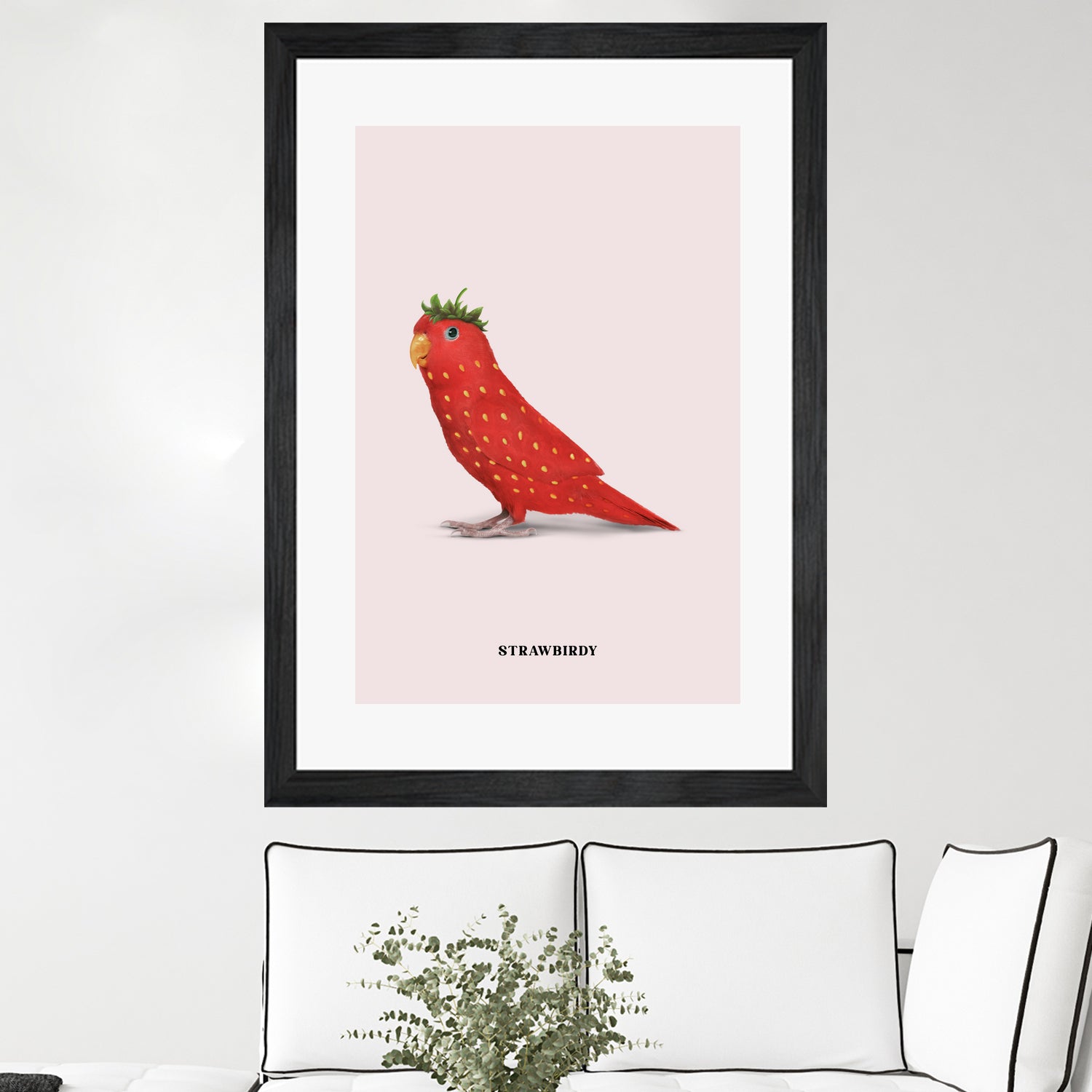 Strawbirdy by Jonas Loose on GIANT ART - red photo manipulation