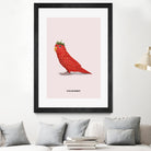 Strawbirdy by Jonas Loose on GIANT ART - red photo manipulation