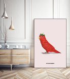 Strawbirdy by Jonas Loose on GIANT ART - red photo manipulation