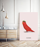Strawbirdy by Jonas Loose on GIANT ART - red photo manipulation