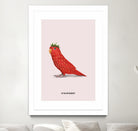 Strawbirdy by Jonas Loose on GIANT ART - red photo manipulation