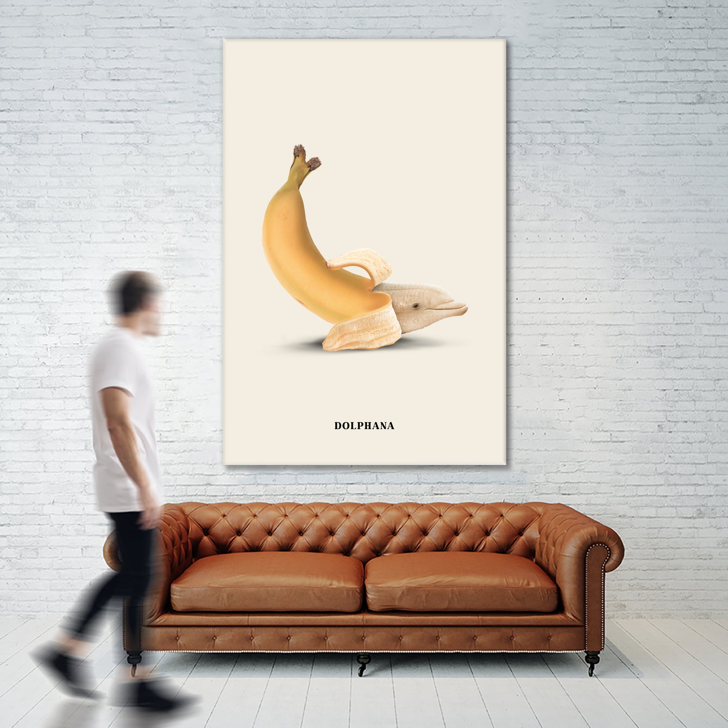 Dolphana by Jonas Loose on GIANT ART - yellow photo manipulation