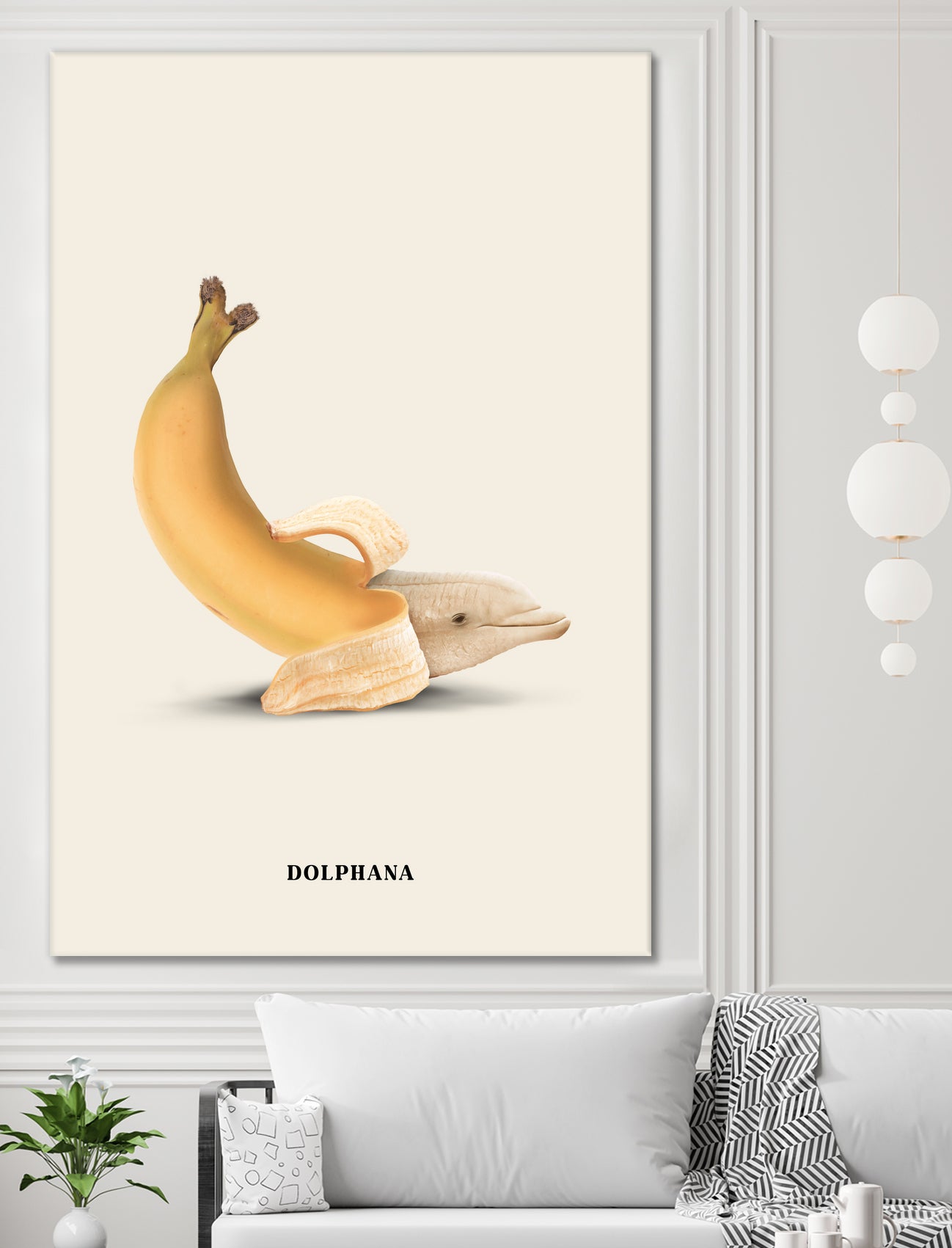 Dolphana by Jonas Loose on GIANT ART - yellow photo manipulation