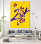 Kobe "Black Mamba" Bryant by Zildjian Magante on GIANT ART - yellow typography