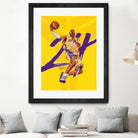 Kobe "Black Mamba" Bryant by Zildjian Magante on GIANT ART - yellow typography