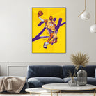 Kobe "Black Mamba" Bryant by Zildjian Magante on GIANT ART - yellow typography