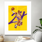 Kobe "Black Mamba" Bryant by Zildjian Magante on GIANT ART - yellow typography