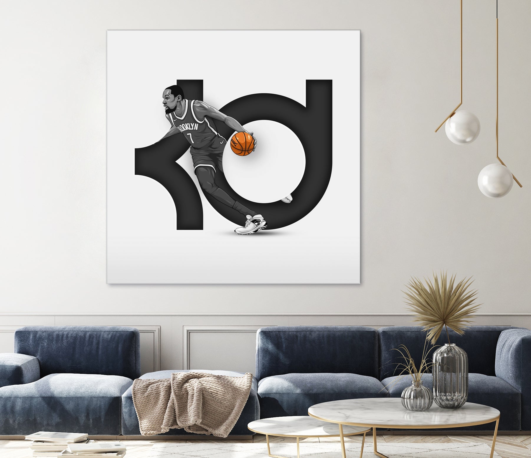 Kevin "Slim Reaper" Durant by Zildjian Magante on GIANT ART - gray digital drawing