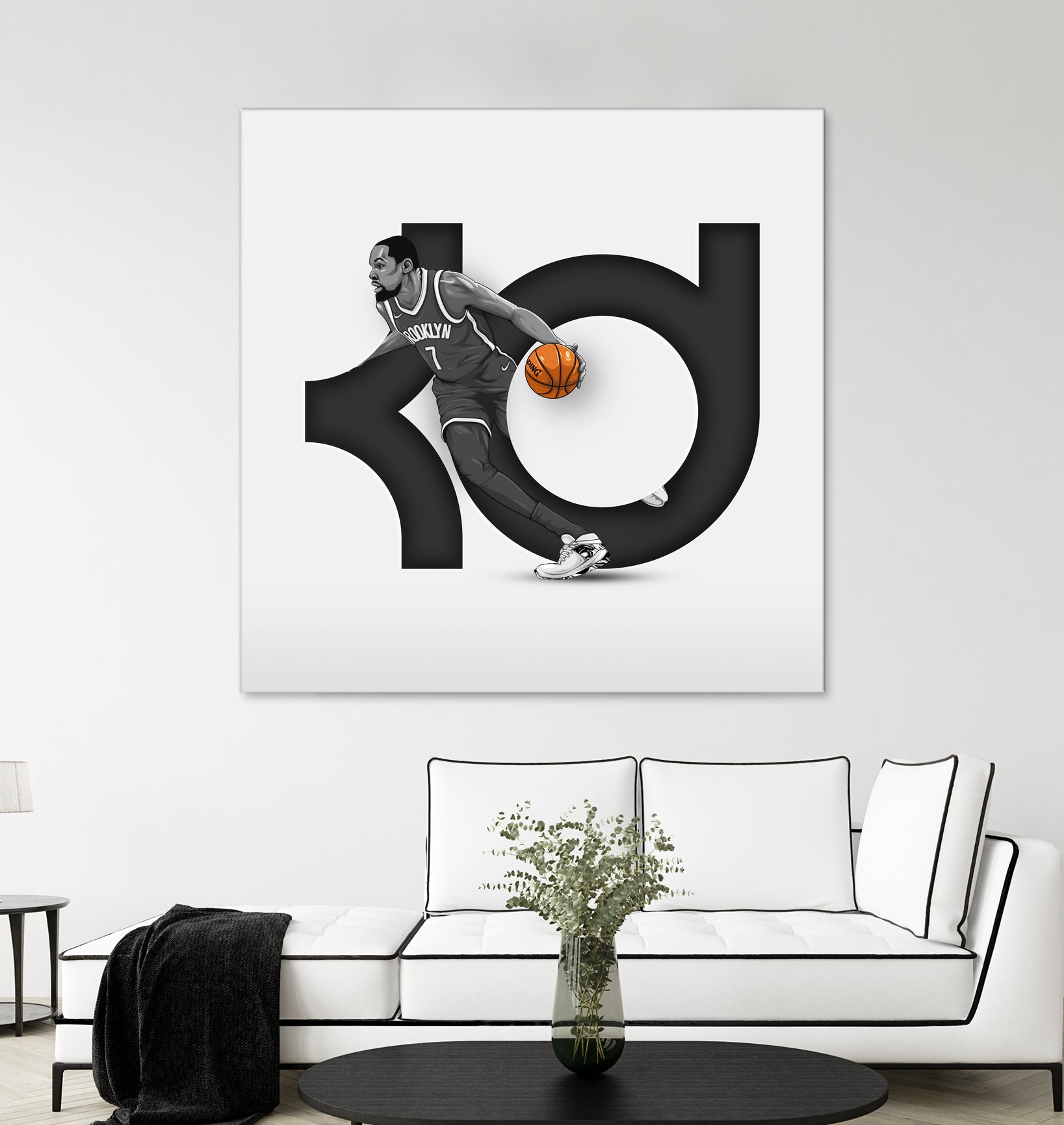 Kevin "Slim Reaper" Durant by Zildjian Magante on GIANT ART - gray digital drawing