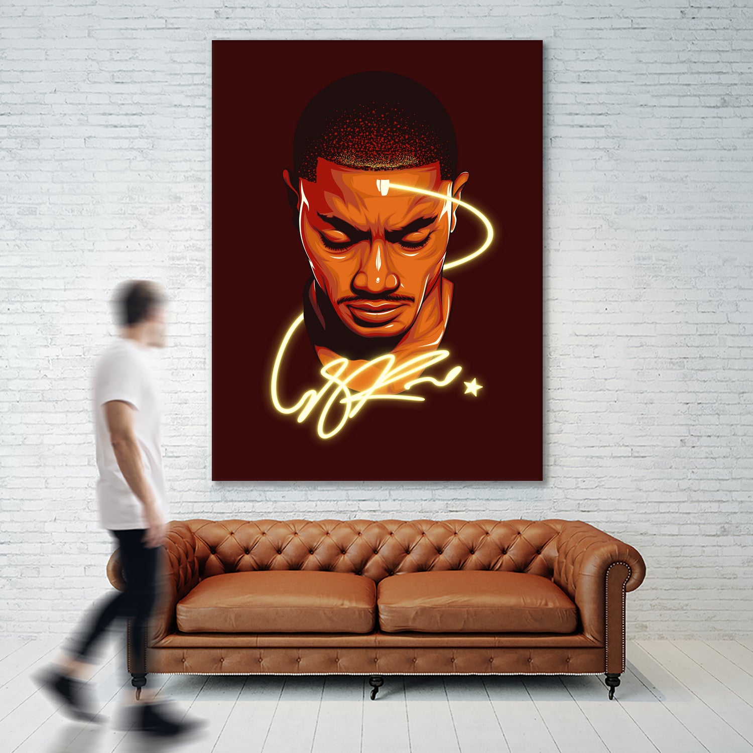 Derrick "Windy City Assassin" Rose by Zildjian Magante on GIANT ART - red digital drawing