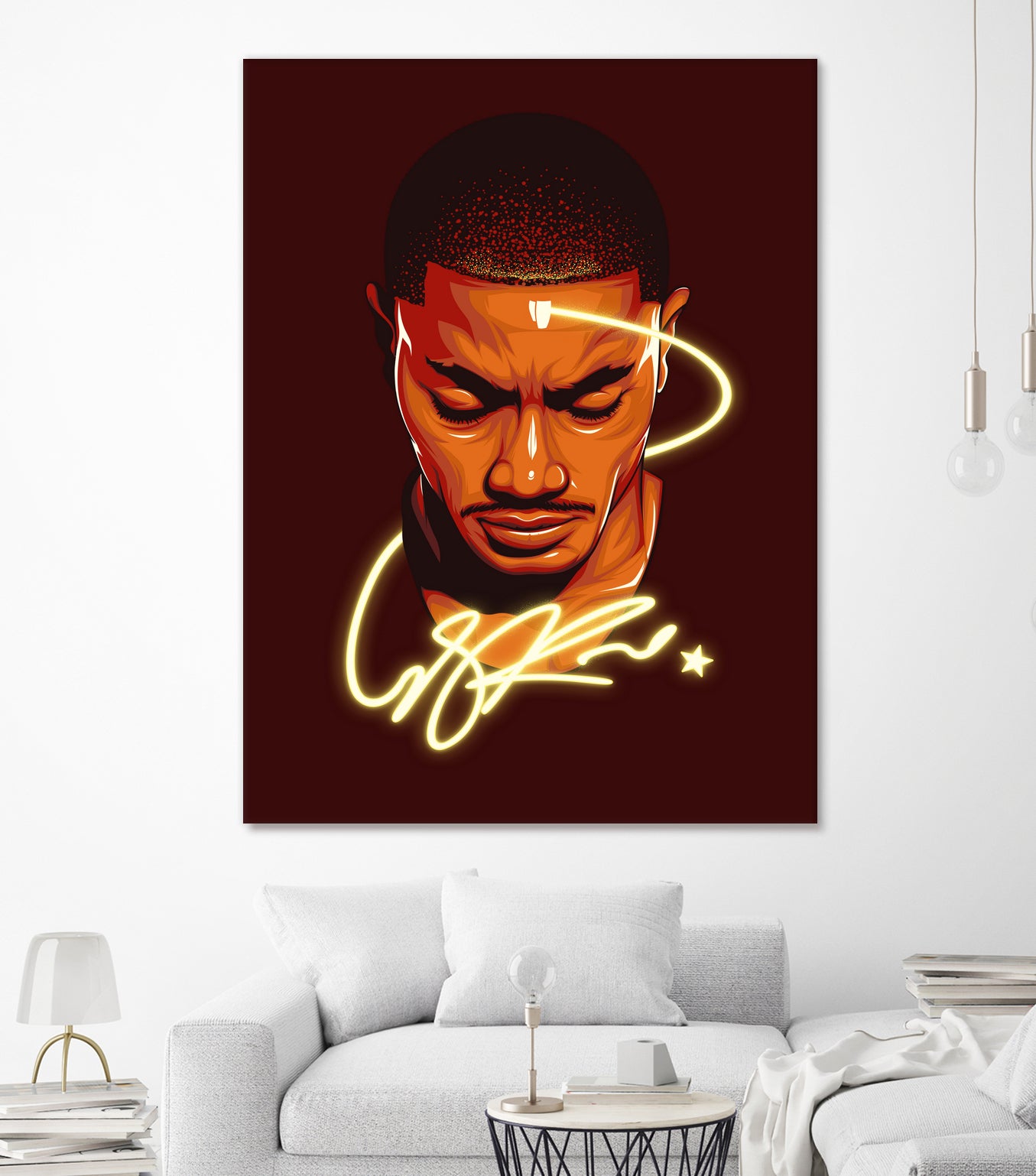 Derrick "Windy City Assassin" Rose by Zildjian Magante on GIANT ART - red digital drawing