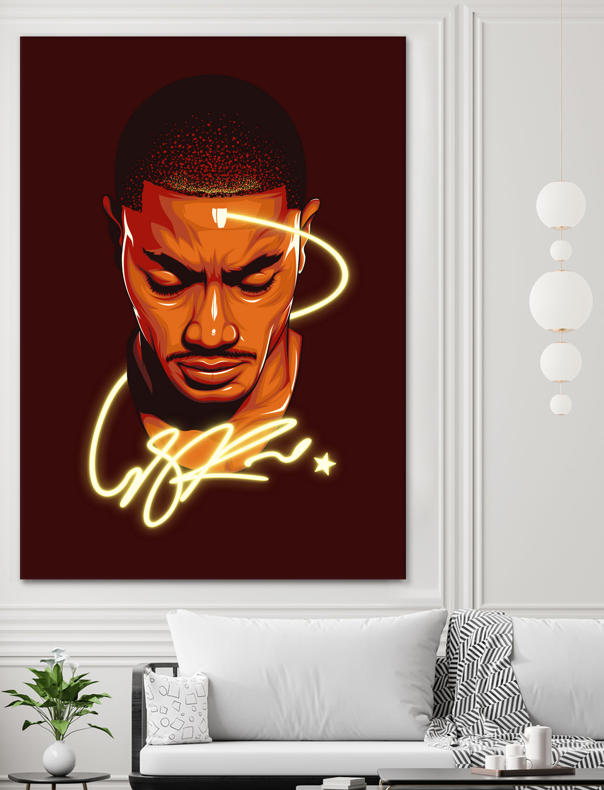 Derrick "Windy City Assassin" Rose by Zildjian Magante on GIANT ART - red digital drawing