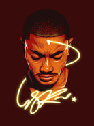 Derrick "Windy City Assassin" Rose by Zildjian Magante on GIANT ART - red digital drawing