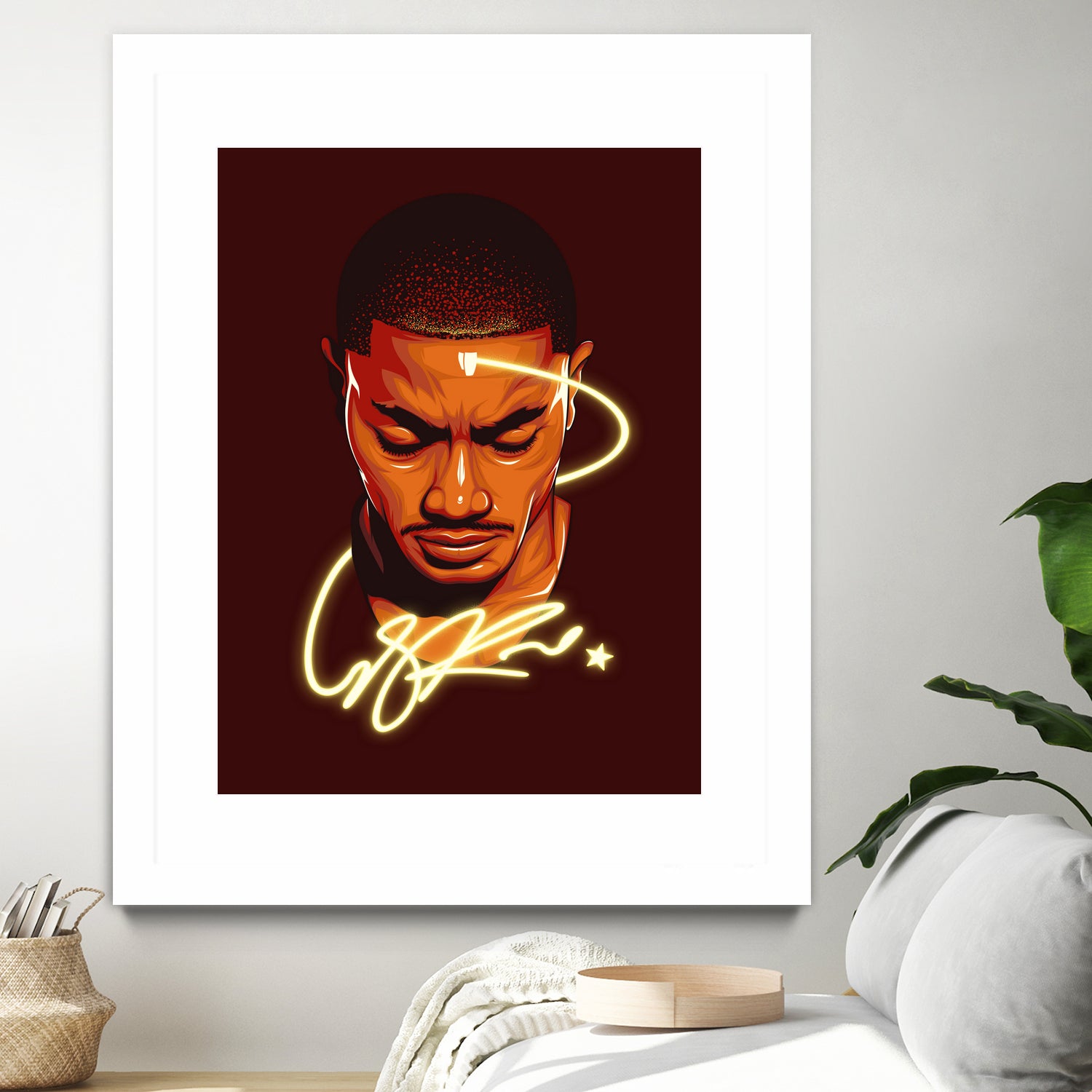 Derrick "Windy City Assassin" Rose by Zildjian Magante on GIANT ART - red digital drawing